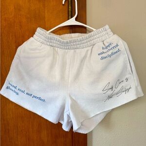 Jr. Girls Grayson Threads White Graphic Shorts - Size XS